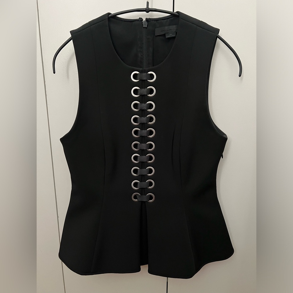 Alexander Wang Peplum Scuba Top